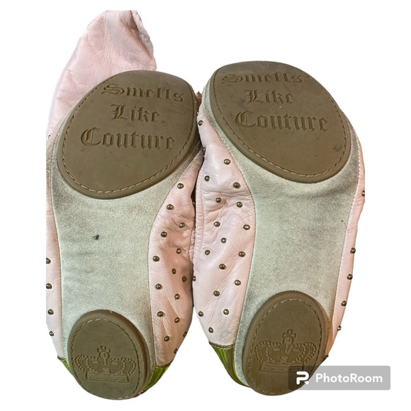 Juicy Couture Women's Pink and Gold Ballet Flats - Picture 5 of 7